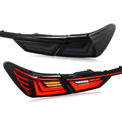 Smoked/RGB LED Tail Lights for 2018–2024 Toyota Camry w/ Start-Up Animation – Sequential Rear Lights Replacement