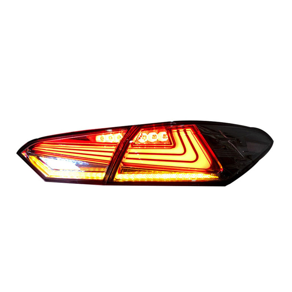 For 2018-2024 Toyota Camry Smoked Led Tail Lights, with Start-up Animation Rear Lights - KuerLED