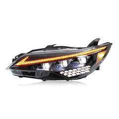 Triple Beam LED Headlamps for Toyota Camry 7th Gen 2015-2017 LE SE Projector Front Lamps Assembly - KuerLED