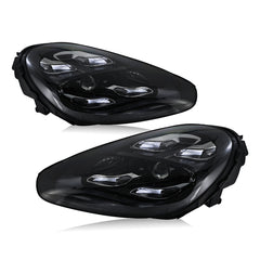 LED Matrix Headlights for 2015–2017 Porsche Cayenne 958.2, Full LED Upgrade Assembly w/ DRL & Adaptive High Beam