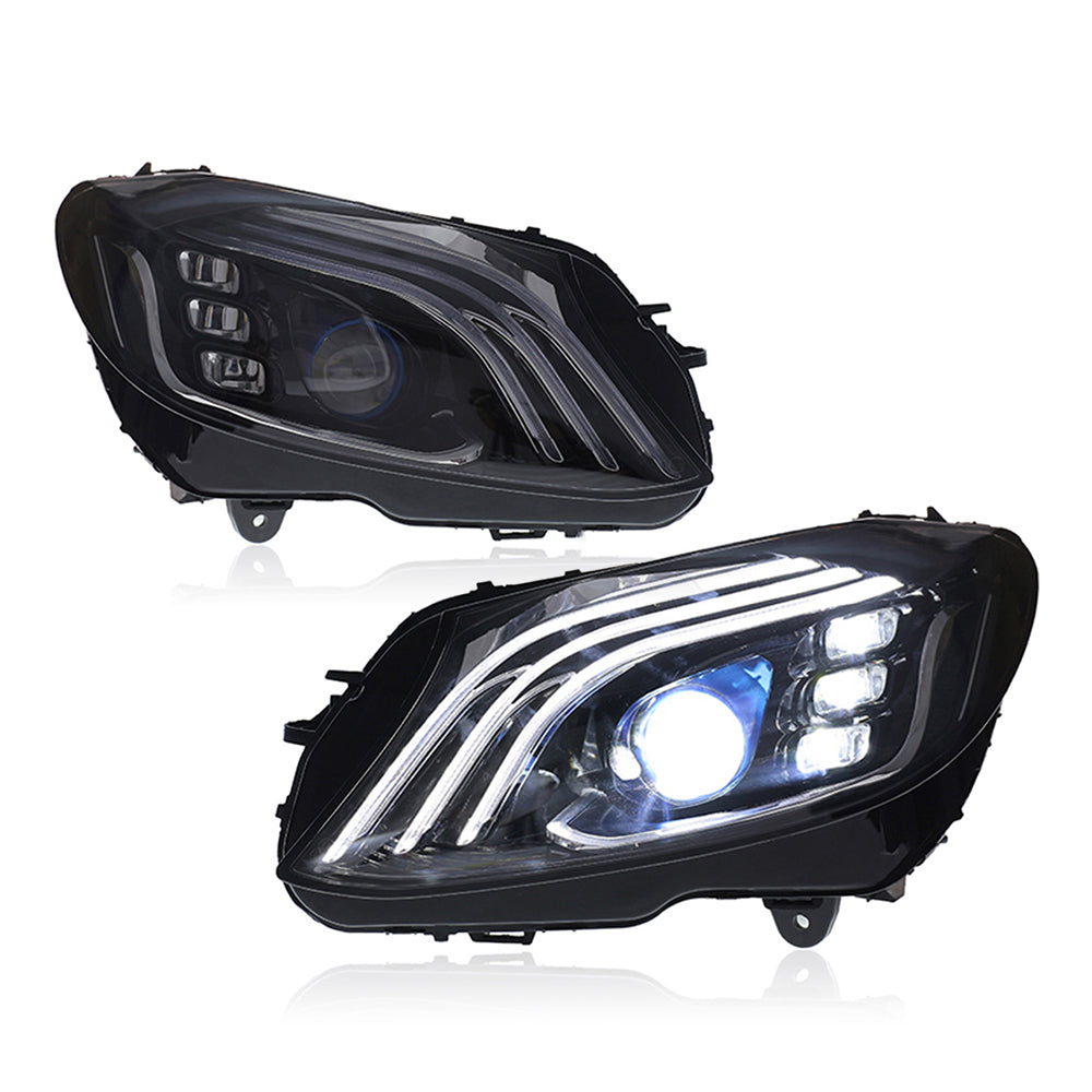 For 2015-2021 Mercedes-Benz W205 C180 C200 C260 Led Headlights Assembly and Maybach Exelero same model - KuerLED