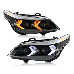 BMW 5-Series (2004-2010 E60/E61) LED Headlight Assembly, Premium Projector Upgrade, Plug and Play
