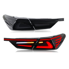 New Style Smoked/RGB LED Tail Lights for 2018–2024 Toyota Camry w/ Start-Up Animation – Sequential Rear Lights Replacement - Kuerled
