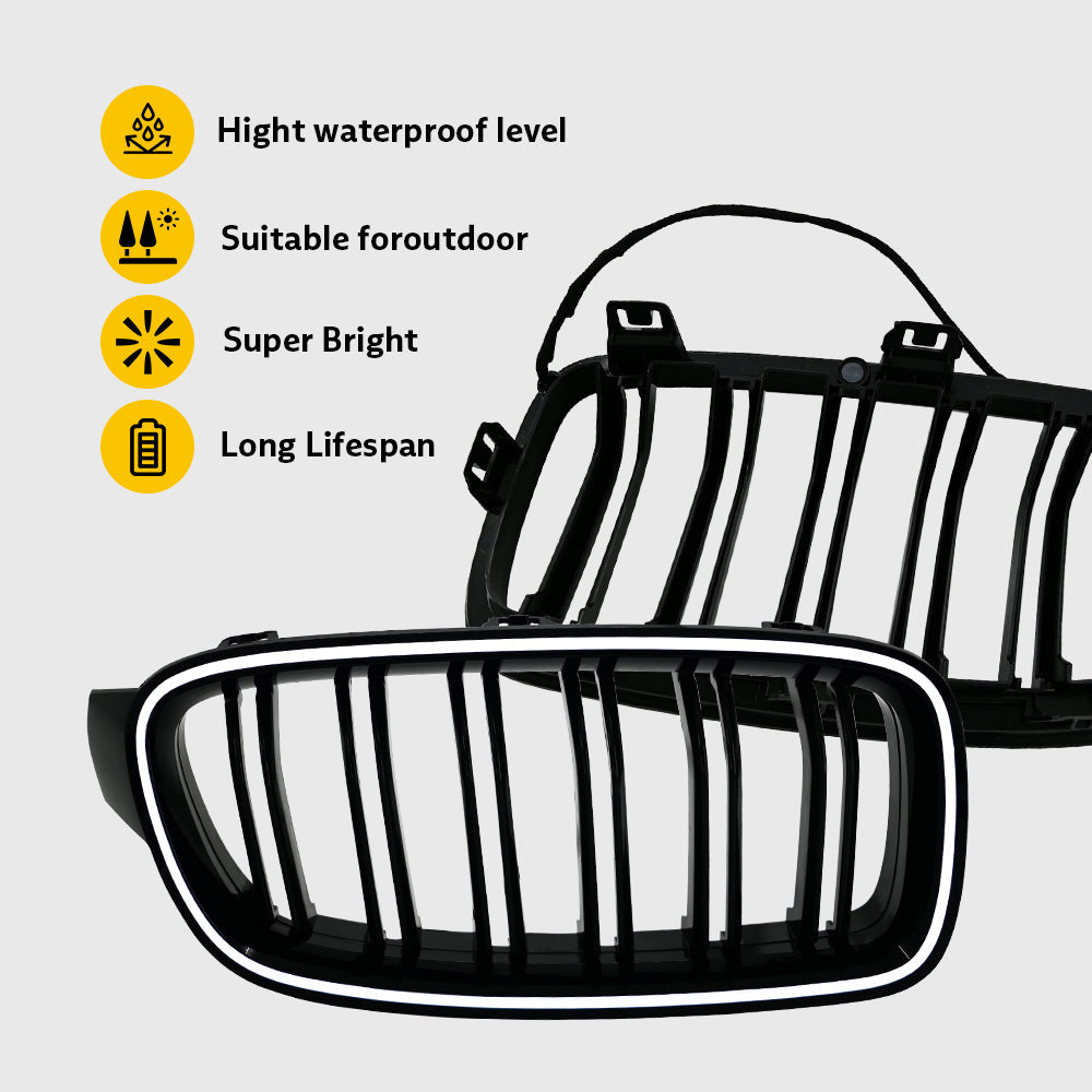 Modified front grille lights for 2013-2018 BMW 3 series/M3/F30/F35 - KuerLED