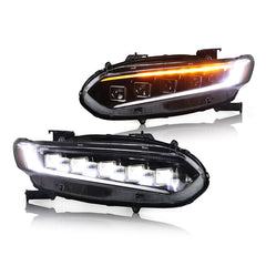 LED Headlights for 2018-2021 Honda Accord, with DRL Sequential Turn Signal Front Lamp - Kuerled
