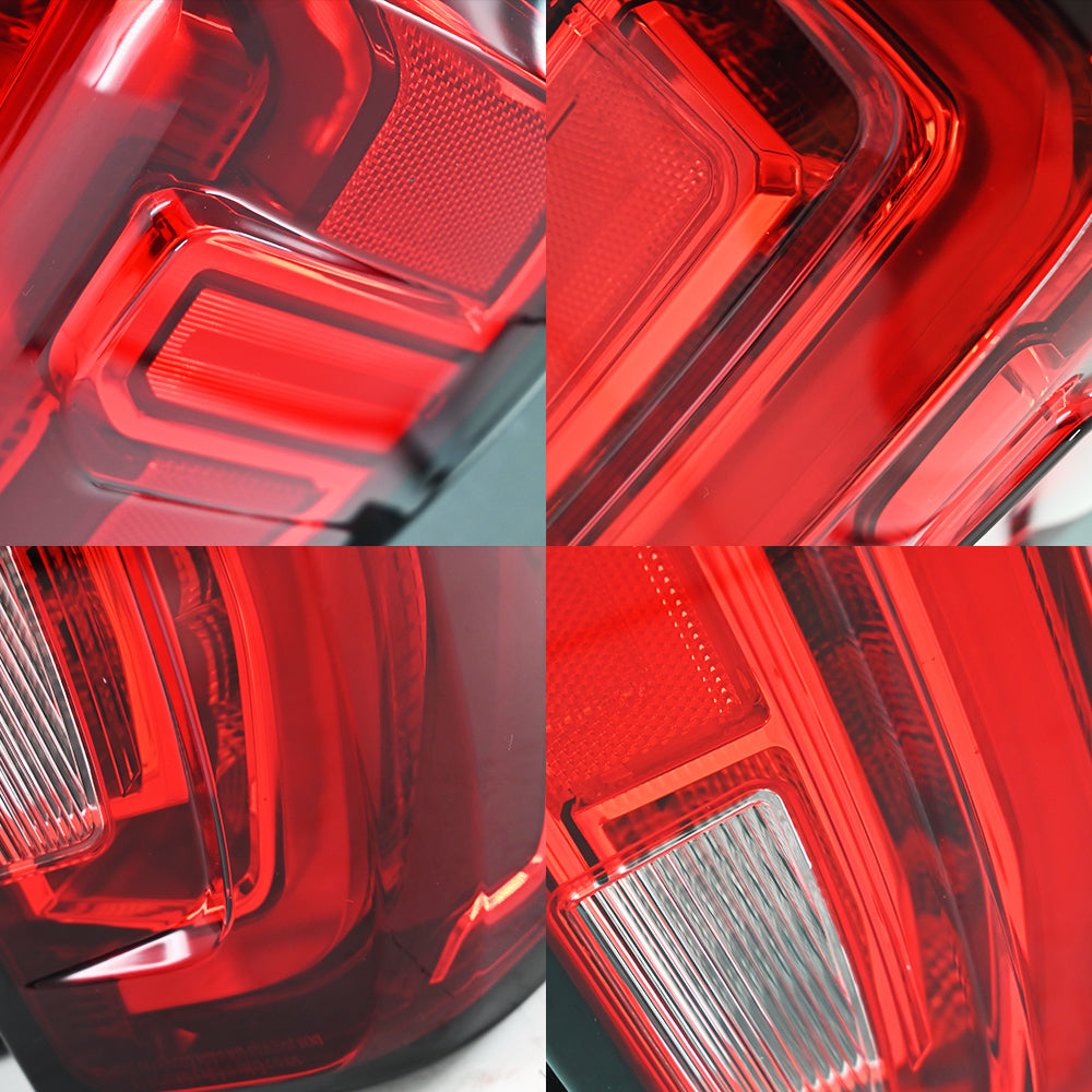 LED Tail Lights for 2019-2024 GMC Sierra(LED) 1500 2500HD 3500HD | Smoked/Red Lens, Easy Installation, DOT Approved
