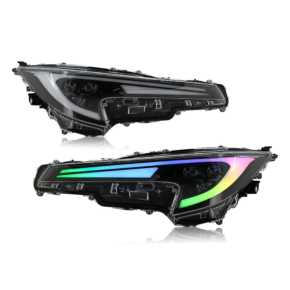 2020-2025 Toyota Corolla Sedan RGB LED Headlight Assembly - OEM Replacement Headlamps - Kuerled