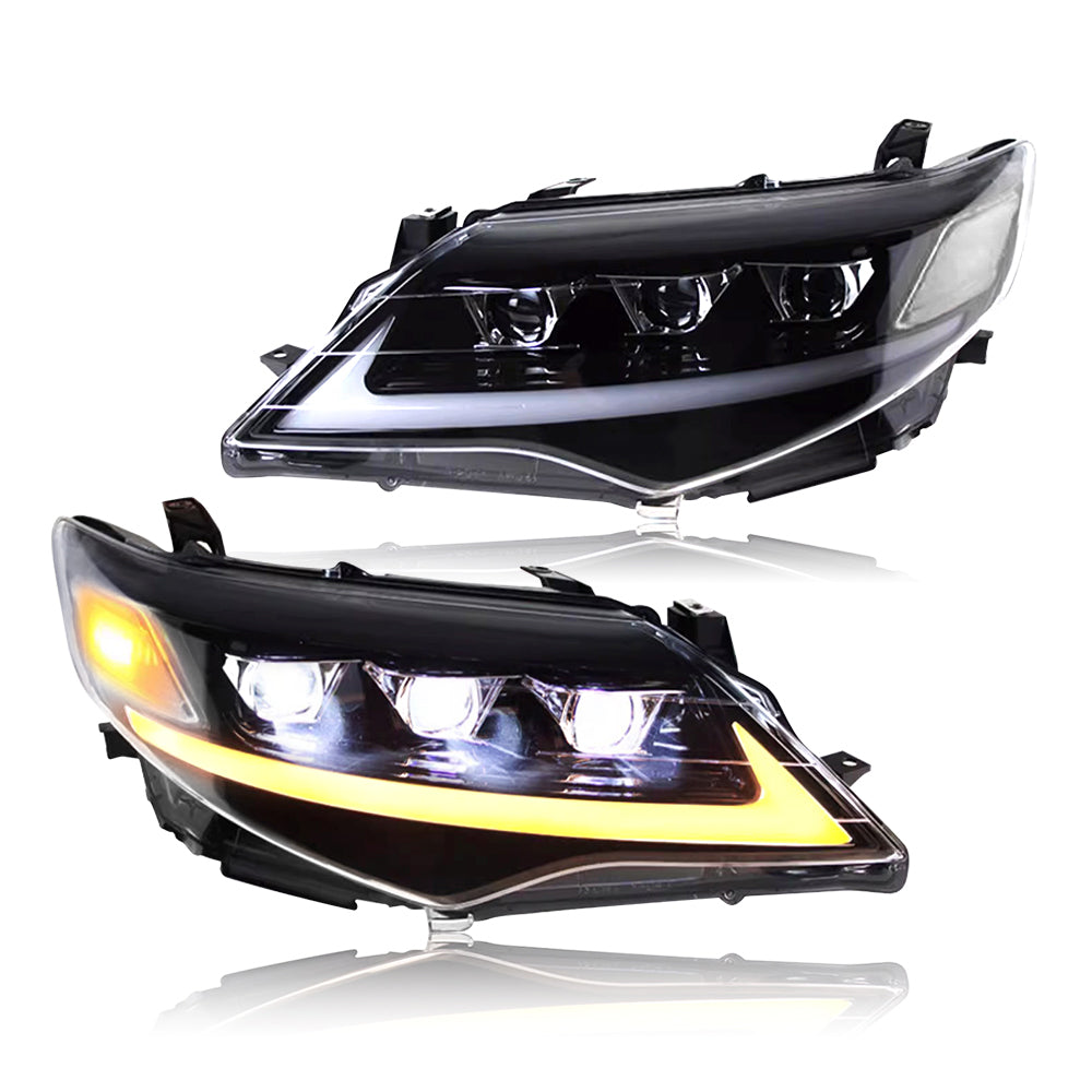 LED Headlight for 2012-2014 Toyota Camry, Animation Sequential Front Lamps - Kuerled