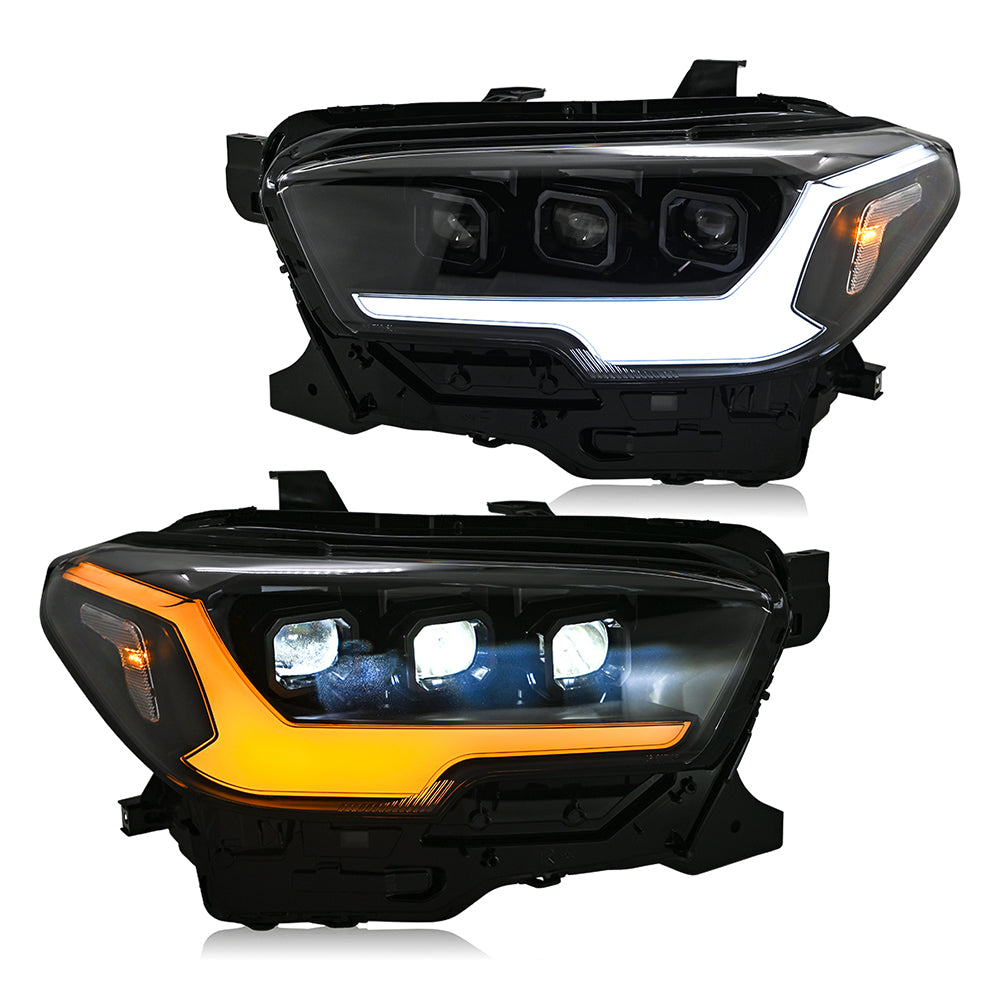 2016-2022 Toyota Tacoma LED Headlights, DOT Approved, Plug & Play Install - Kuerled