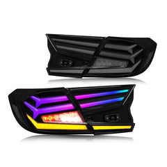 New RGB Taillights for Honda Accord Tail Lights 2018-2022 LX Sport EX EX-L Touring 10th Gen Accessory - KuerLED