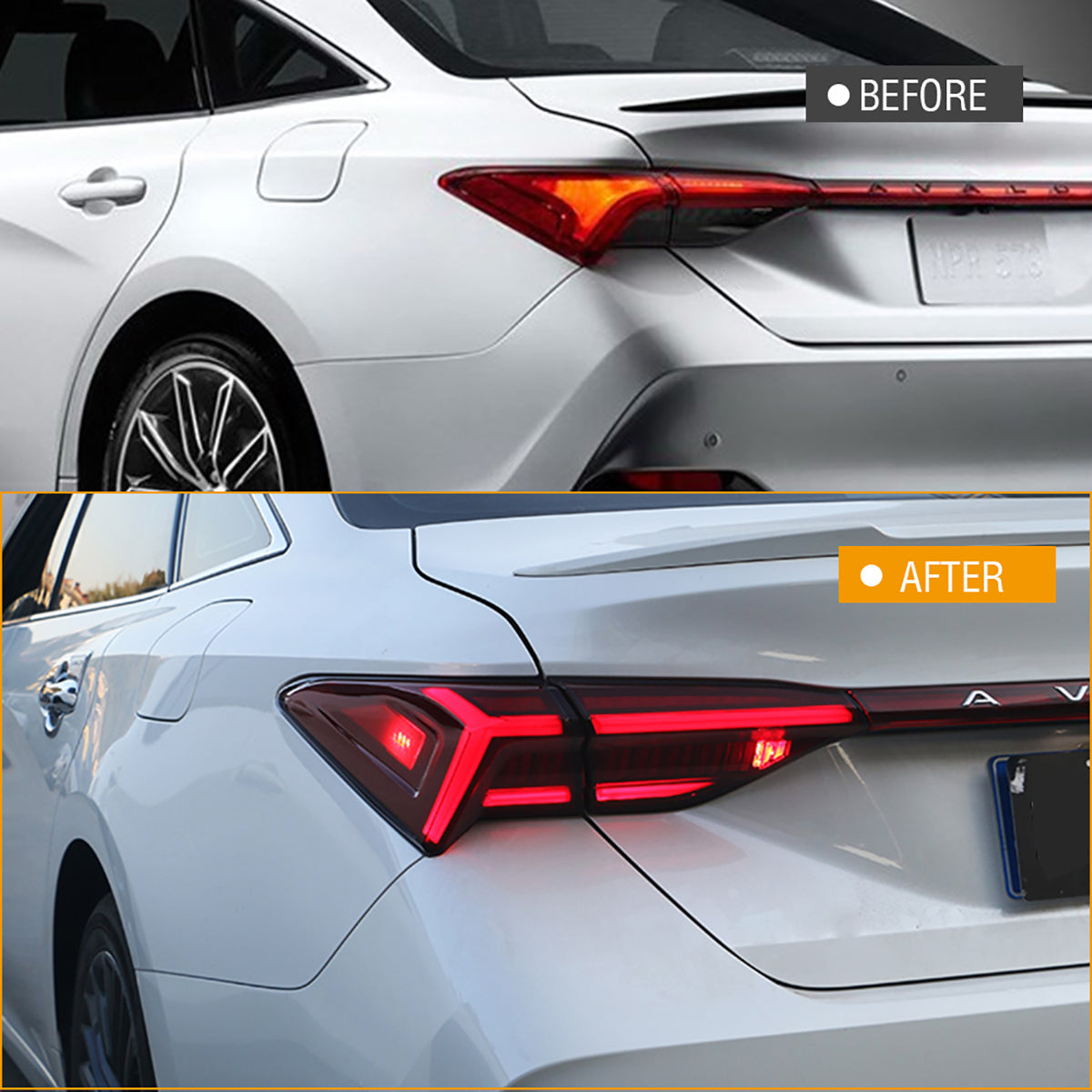 For 2019-2022 Toyota Avalon Led Tail Lights (Smoked/Red) - KuerLED