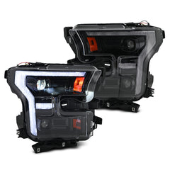 LED Headlights for 2015-2017 Ford F-150 Pickup & 2017-2020 Ford F-150 Raptor | Full LED Headlight Assembly, Sequential Turn Signal, Plug & Play