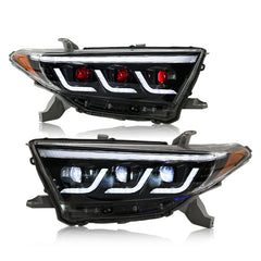 KuerLED Demon Eyes Headlight For 2012-2014 Toyota Highlander Headlight Assembly - KuerLED