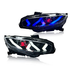 LED Headlights for 2016-2021 Honda Civic 10th Gen | Sedan/Hatchback/Coupe Complete Assembly Upgrade