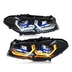 LED Headlights for 2011-2017 BMW F10/F18 5 Series 520i 525i 530i 535i – Front Headlamp Assembly (Left & Right)