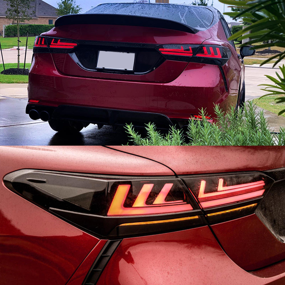 LED Tail Lights for 2018-2024 Toyota Camry SE XSE LE, Lexus Style - Kuerled