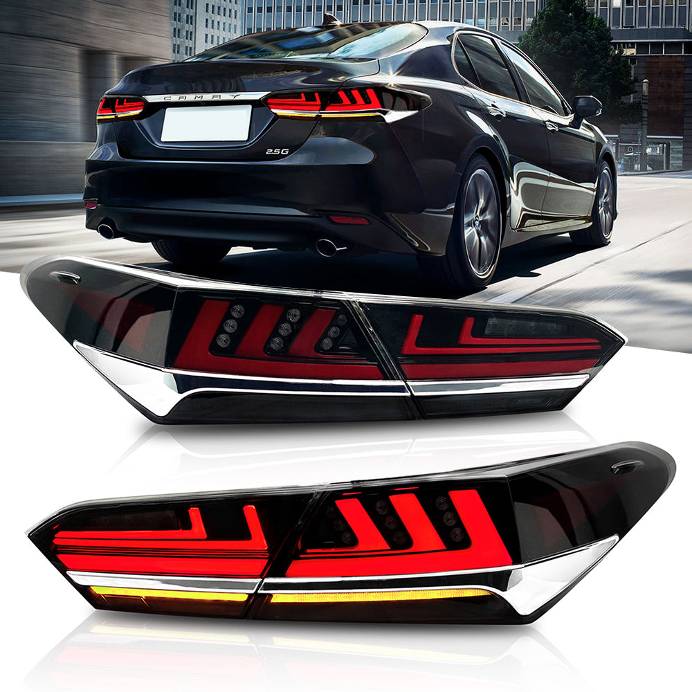 Premium LED Tail Lights for Toyota Camry 2018-2024, Tail Lights - Kuerled