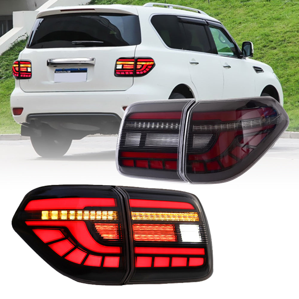 LED Tail Light for 2017-2020 Nissan Patrol Y62, With Start-up Animation - Kuerled