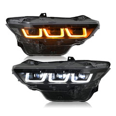 LED Headlight with Triple Projector & Dynamic Animation for 2024–2025 Ford Mustang EcoBoost / GT | Plug & Play Upgrade