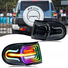 KuerLED RGB Tail Lights For 2007-2014 Toyota FJ Cruiser Rear Lamps Assembly - KuerLED