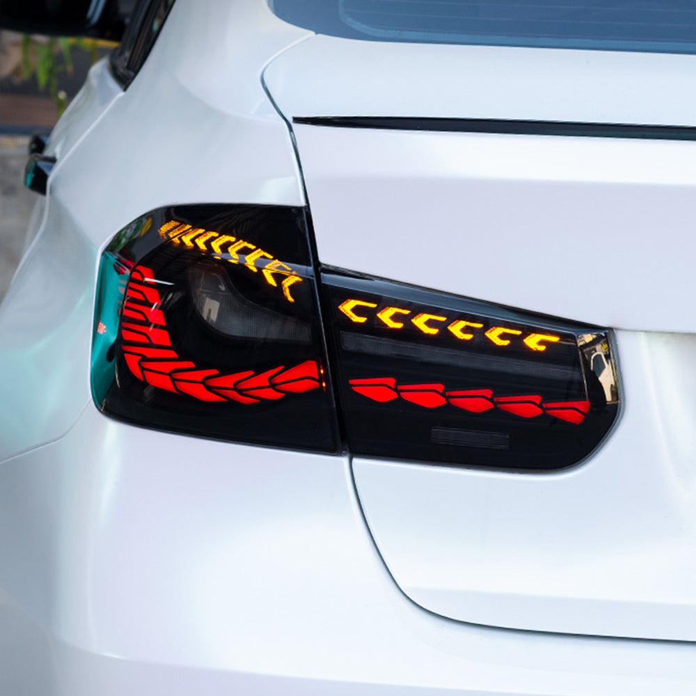 For 2013-2019 BMW 3-Series F30 F35 F80 M3 LED Tail Lights with Sequential Indicator - KuerLED