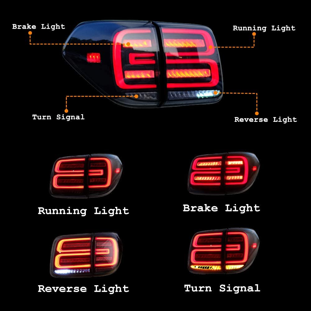 KuerLED LED Tail light For 2017-2020 Nissan Armada/Patrol Tail light with Start-up Animation - KuerLED