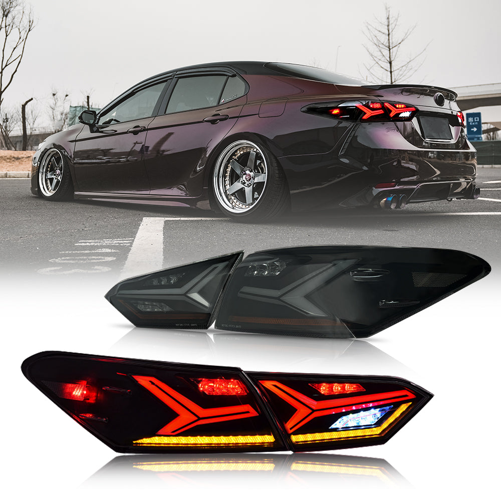 LED Tail Light For 8th Gen Toyota Camry 2018-2024 LE/SE/XLE/XSE/TRD Tail lights Assembly - KuerLED