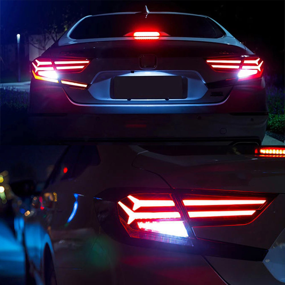 For 2018-2021 Honda Accord 10th Gen Smoke Tail Lights - KuerLED