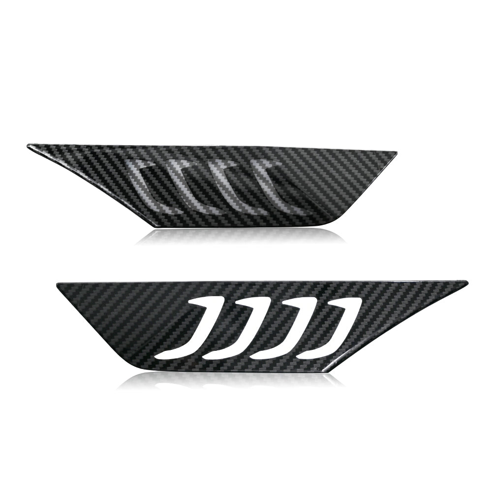 LED Side Marker Lights for 2016-2021 Honda Civic Sedan/Coupe/Hatchback, Smoked Lens & Yellow LED Turn Signal - Kuerled