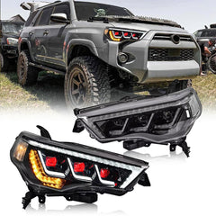 2014-2022 Toyota 4Runner LED Headlights (White/Devil Eyes) - Kuerled