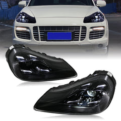 LED Matrix Headlights for 2007–2010 Porsche Cayenne 957, Full LED Upgrade Assembly w/ DRL & Sequential Turn Signal