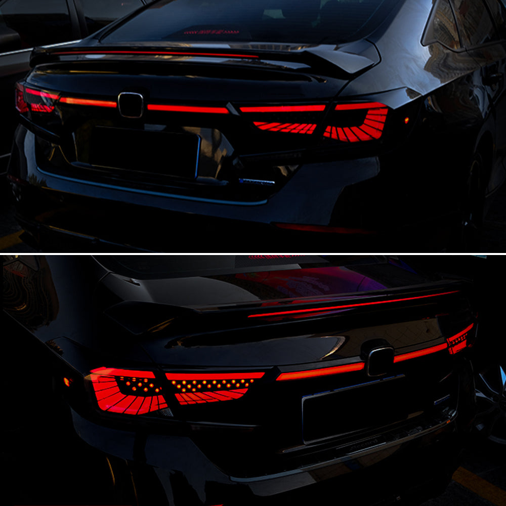 LED Brake Light For 2018-2022 Honda Accord 10th Gen Tail Lights Dynamic Animation Breathing - KuerLED