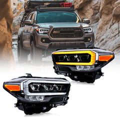 2016-2022 Toyota Tacoma LED Headlights, DOT Approved, Ultra-Bright, Plug & Play Install - Kuerled