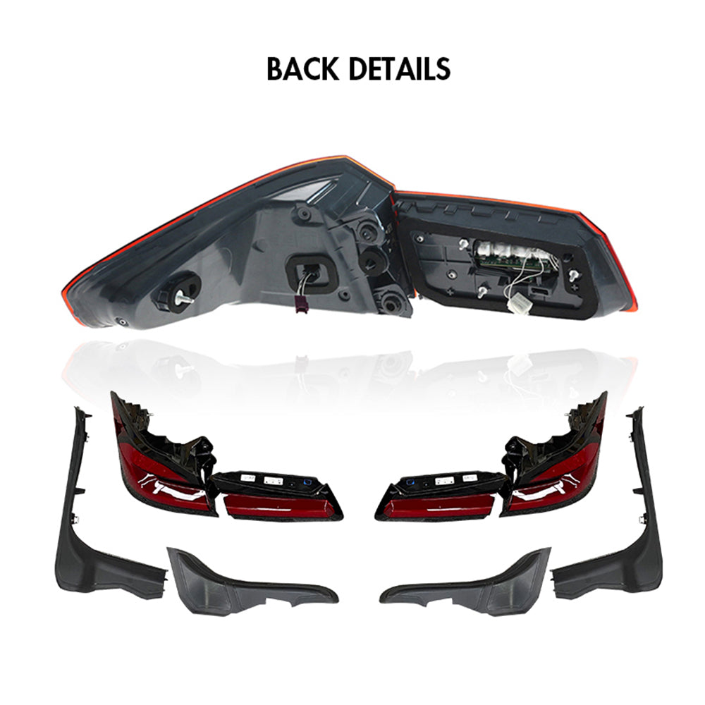 For 2018-2022 BMW 5-Series G30 G38 GTS OLED Style Tail Lights - KuerLED