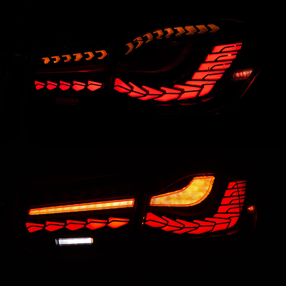 For 2013-2019 BMW 3-Series F30 F35 F80 M3 Led Tail Lights with Sequential Indicator - KuerLED