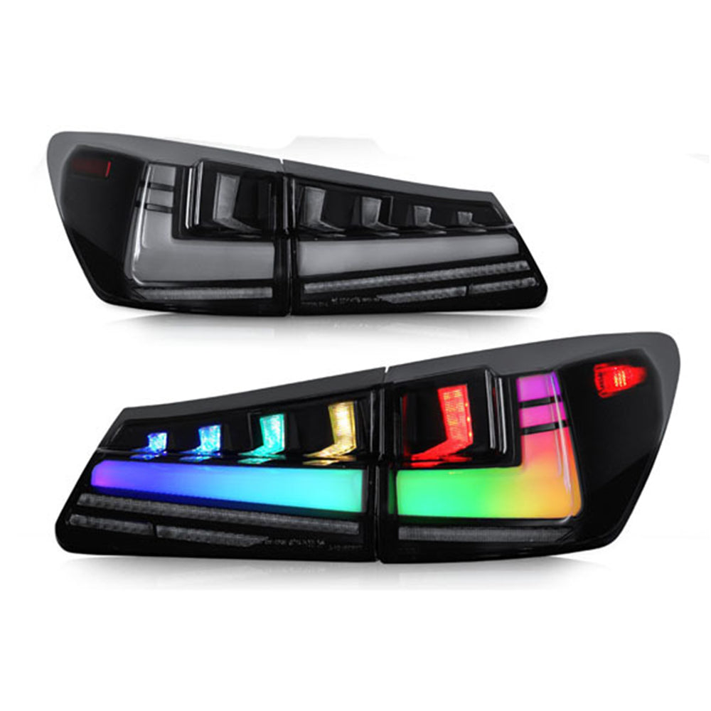 KuerLED RGB Tail Light For 2006-2012 Lexus IS250 IS350 ISF LED Tail Light Sequential Signal Light - KuerLED