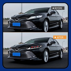 2018-2024 Toyota Camry LED Headlights Assembly with Demon Eyes and Triple Projectors - Kuerled