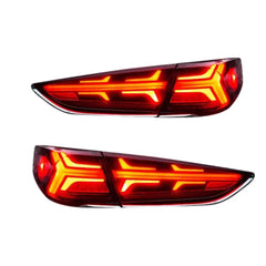 KuerLED LED Tail Lights For 2018 2019 Hyundai Sonata Start-up Animation DRL Sequential Indicator Rear Lamp Assembly - KuerLED