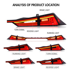 LED Tail Light For Lexus IS250 IS300 IS350 IS500 IS200t 2014-2021 Rear Lamps - KuerLED