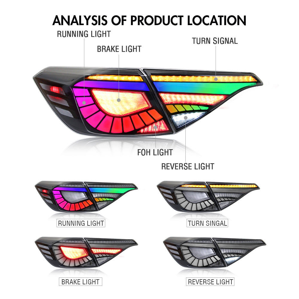 Rgb Led Rear RGB LED Tail Light for Honda Civic 11th Gen 2022-2024 Rear Tail Lights ...