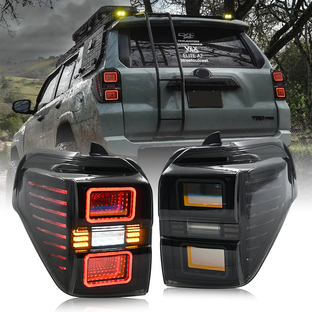 LED Tail Lights for Toyota 4Runner 2010-2023 - 3D Animated DRL & Sequential Signals - Kuerled