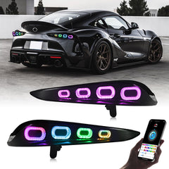 RGB Tail Light for 2020-2024 Toyota GR Supra A90 & A91 Start up Animation DRL Sequential Indicator Rear Lamp Assembly - Kuerled