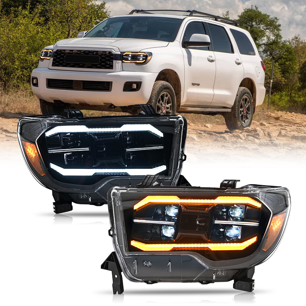 Toyota Tundra(2007-2013), Sequoia SR5(2008-2021), Projector LED Headlight Assembly - Kuerled