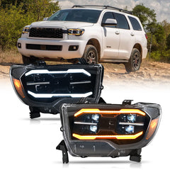 Toyota Tundra(2007-2013), Sequoia SR5(2008-2021), Projector LED Headlight Assembly - Kuerled