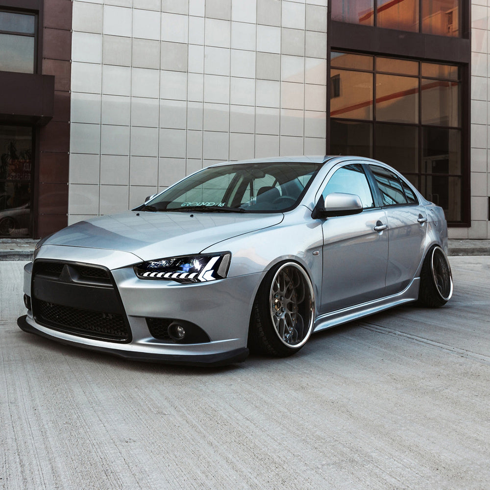 LED Headlights for 2008+ Mitsubishi Lancer & EVO X – Front Lamps with Startup Animation