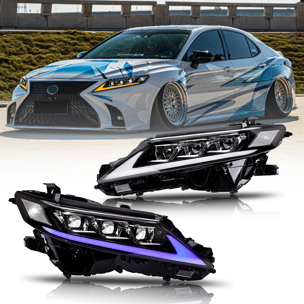 2018-2024 Toyota Camry LED Headlights Upgrade Kit, Clear Reflector & High Brightness - Kuerled