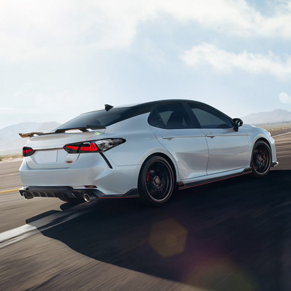 For 2018-2024 Toyota Camry Smoked Led Tail Lights, with Start-up Animation Rear Lights - KuerLED