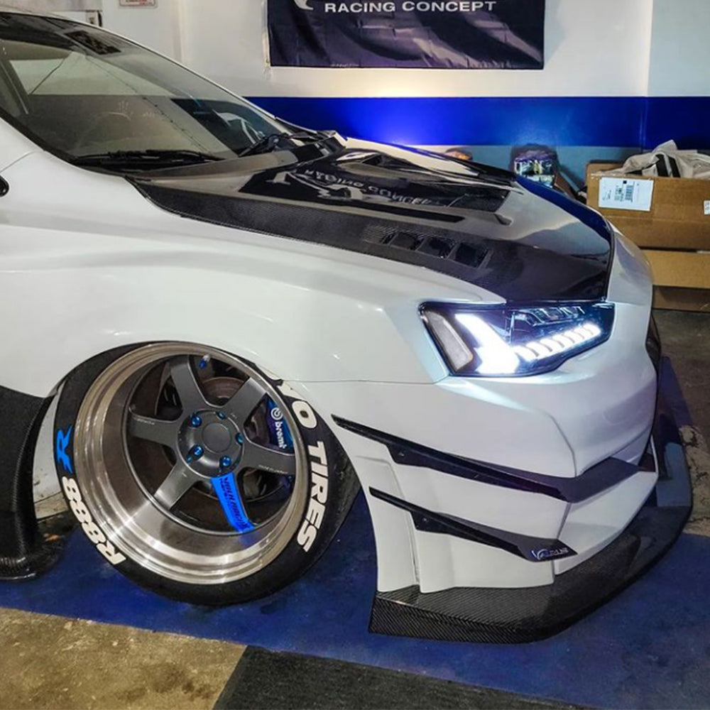 LED Headlights for 2008+ Mitsubishi Lancer & EVO X – Front Lamps with Startup Animation