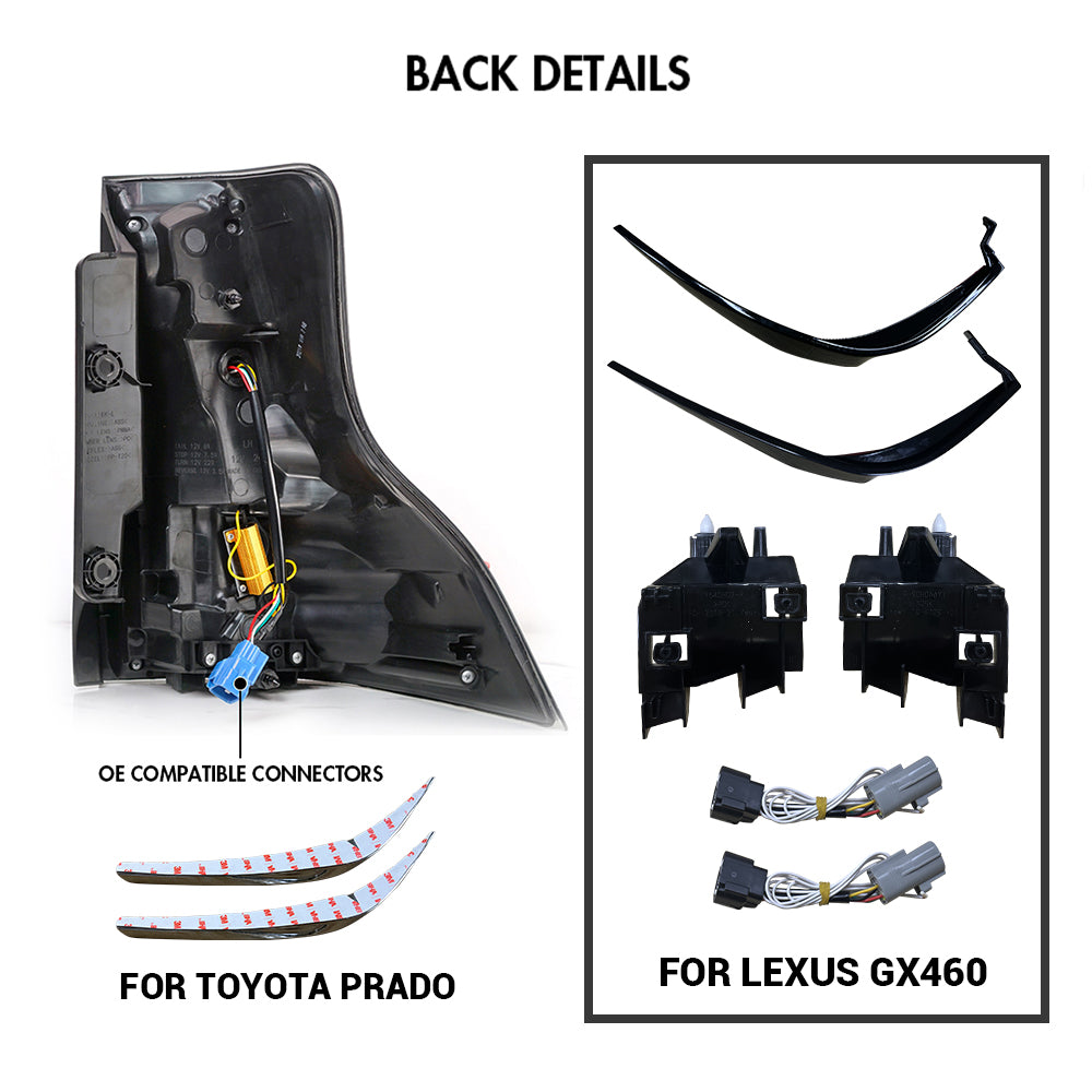 For 2014-2021 Lexus GX460 Led Tail Light Assembly - KuerLED