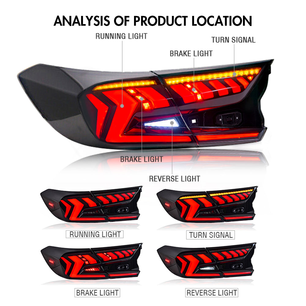 For 2018-2022 Honda Accord LED Tail Lights - KuerLED